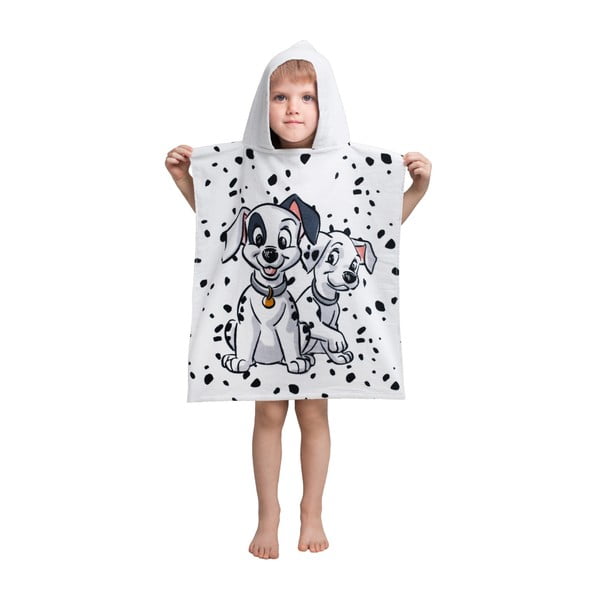 Halat pentru copii alb din frotir 101 Dalmatins – Jerry Fabrics
