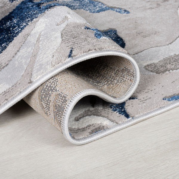 Covor albastru/gri 80x150 cm Marbled – Flair Rugs-image-3
