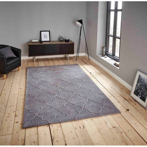 Covor Think Rugs Hong Kong Puro, 150 x 230 cm, gri-image-1