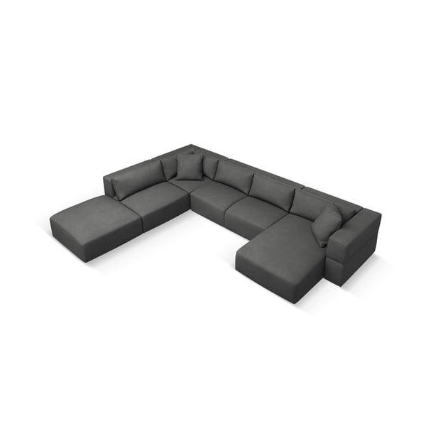 Colțar gri închis (cu colț pe partea stângă /în formă de "U") Esther – Milo Casa-image-2