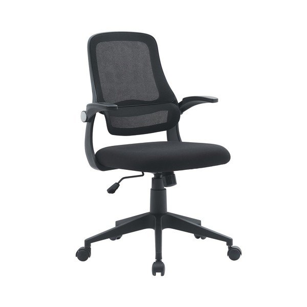 Scaun de birou negru tapițat Gilmore – Yes Everyday