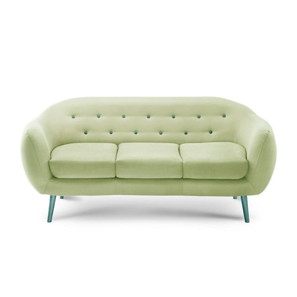 Canapea pentru 3 persoane Constellation Pistachio Green/Turquoise/Turquoise