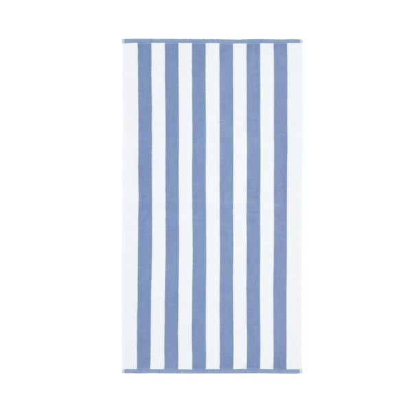 Prosop alb/albastru din bumbac 70x120 cm Stripe Jacquard – Bianca
