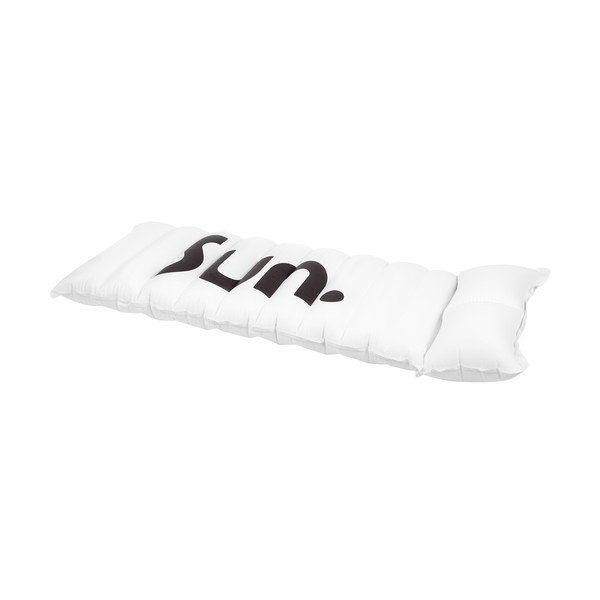 Șezlong gonflabil Sunnylife Nouveau Bleau, alb-image-2