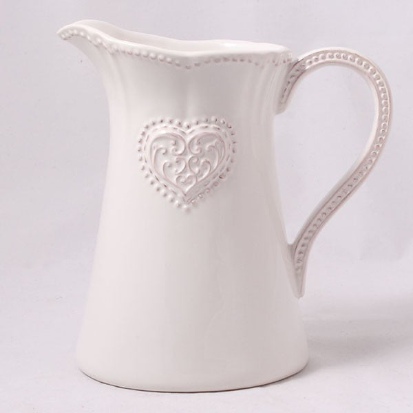 Carafă din ceramică Dakls Heart, 1,15 l