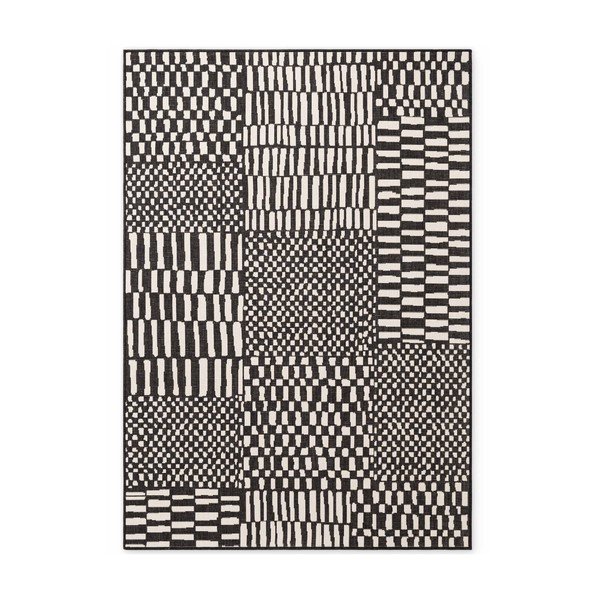 Covor pentru exterior și interior negru/crem 120x170 cm Haringey Barkham – Ted Baker