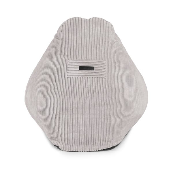 Fotoliu bean bag gri închis cu tapițerie din catifea reiată Snug 100 – SLOWDOWN-image-4