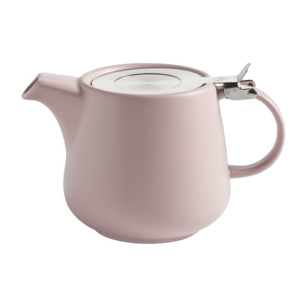 Ceainic din ceramică cu sită Maxwell & Williams Tint, 600 ml, roz
