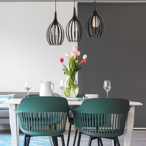 Lustră neagră ø 17,5 cm Vincent – LAMKUR-image-3