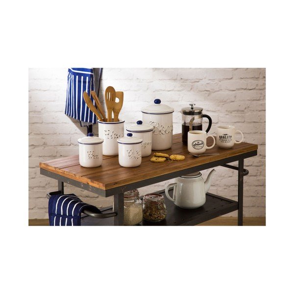 Șorț de bucătărie Premier Housewares Butcher Stripe, albastru-alb-image-1