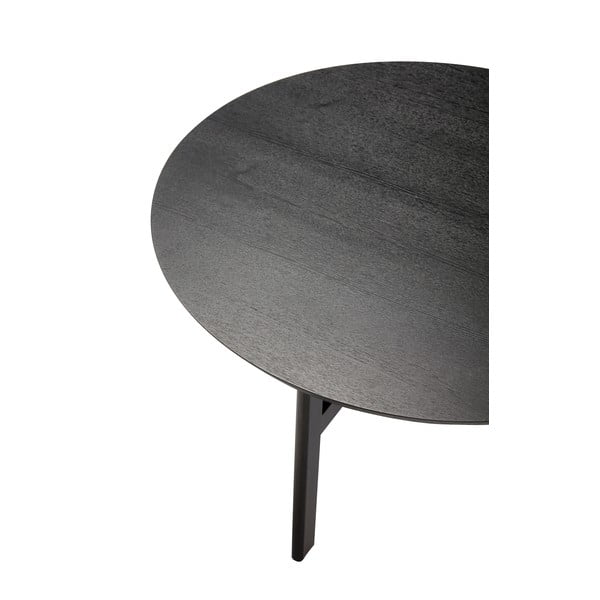 Măsuță de cafea neagră rotundă ø 80 cm Fjord – Hübsch-image-4