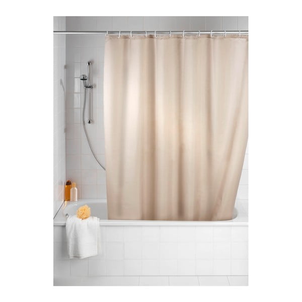Perdea duș anti mucegai Wenko, 180 x 200 cm, bej-image-1
