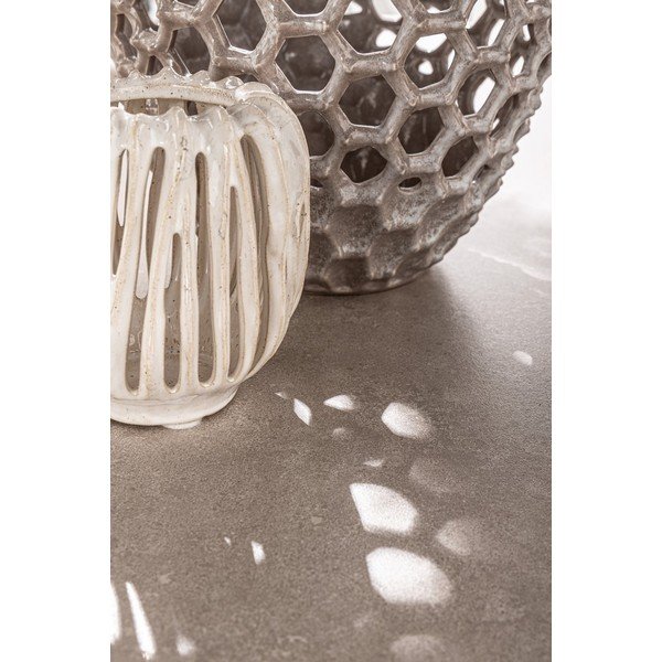 Vază crem din ceramică lucrată manual (înălțime 17 cm) Naoko – Bizzotto-image-3