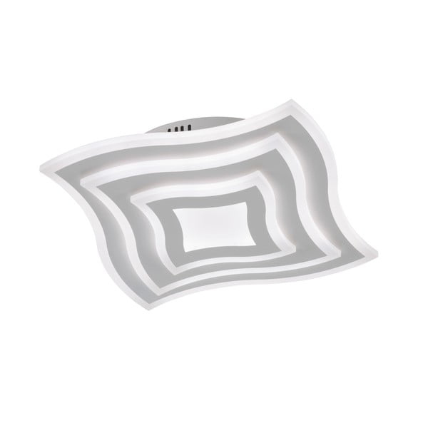 Plafonieră albă LED cu control prin telecomandă/cu intensitate reglabilă din metal 43x43 cm Gorden – Fischer & Honsel