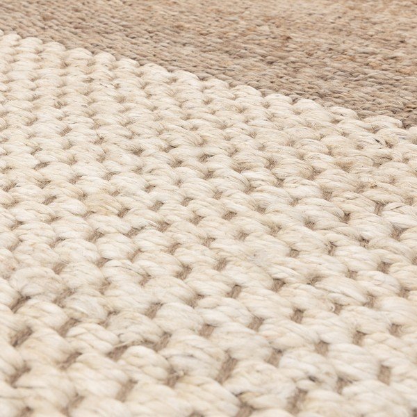 Covor alb/bej reversibil/țesut manual din iută 120x170 cm Cedar – Asiatic Carpets-image-2