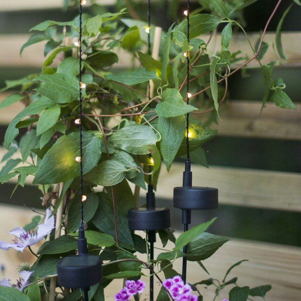 Set de 3 decorațiuni luminoase solare cu LED-uri Star Trading Flexy, înălțime 80 cm-image-1