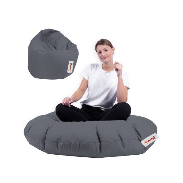 Beanbag pentru grădină gri închis Lyzi – Floriane Garden-image-3