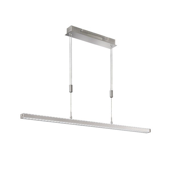 Lustră argintie LED cu intensitate reglabilă din metal Vitan – Fischer & Honsel