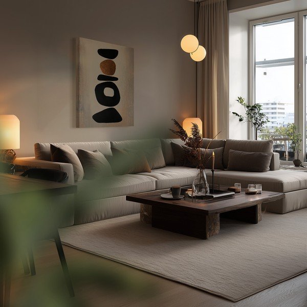 Tablou pe pânză imprimat 70x100 cm Stones – Styler-image-1