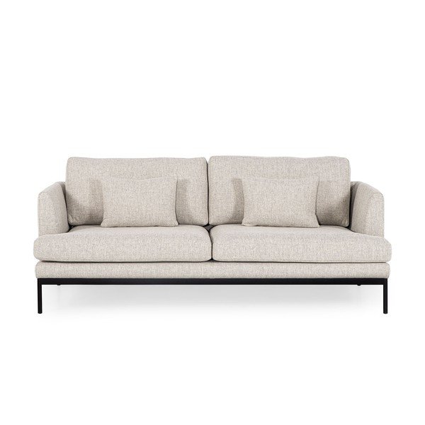 Canapea bej deschis Ndesign Pearl, lățime 204 cm