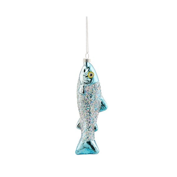Ornament de Crăciun din sticlă 5 cm Sardine – Sass & Belle