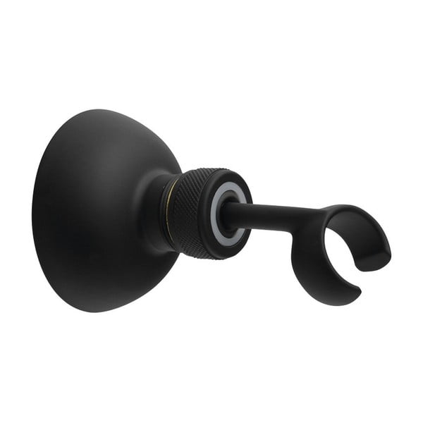 Suport pentru capul de duș negru mat din alamă ø 6,5 cm – Sapho