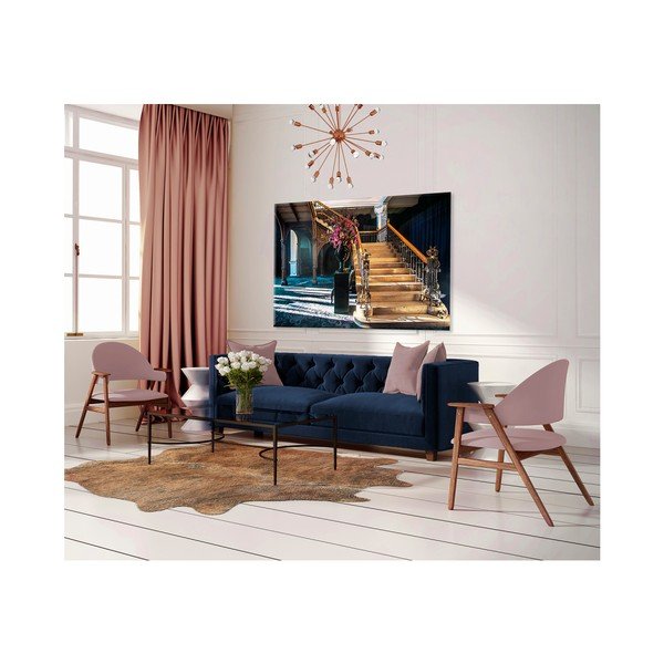 Tablou Styler Glas Modern Blue Curta, 80 x 120 cm-image-1