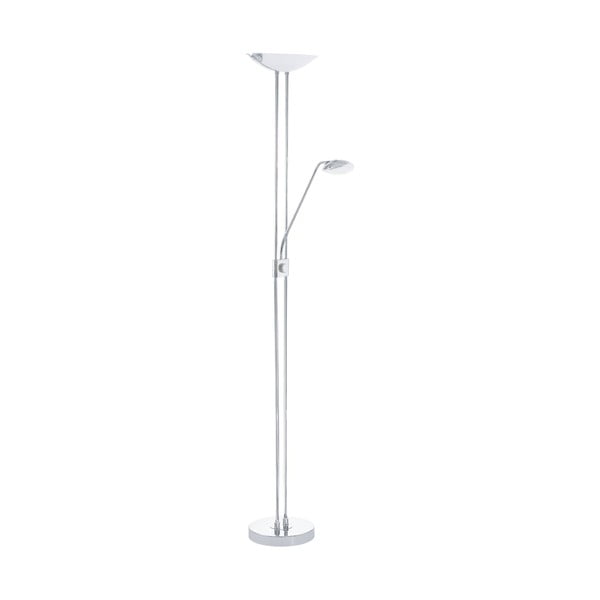 Lampadar argintiu LED cu abajur din sticlă (înălțime 180 cm) BAYA LED – EGLO