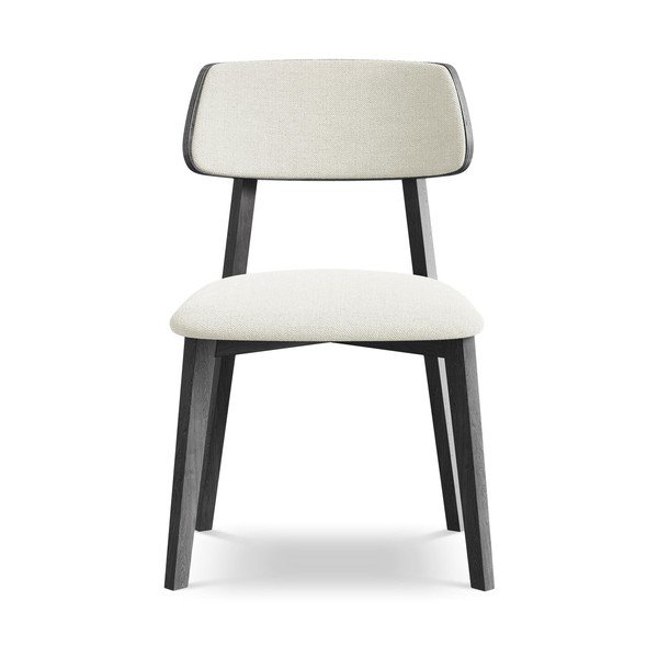 Scaun de dining crem din lemn masiv Niu – Makamii-image-1