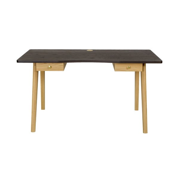 Birou cu aspect de lemn de stejar 70x140 cm Nice – Woodman