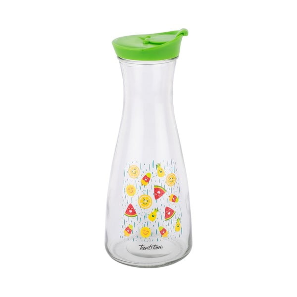 Carafă din sticlă Tantitoni Happy Fruits, 900 ml