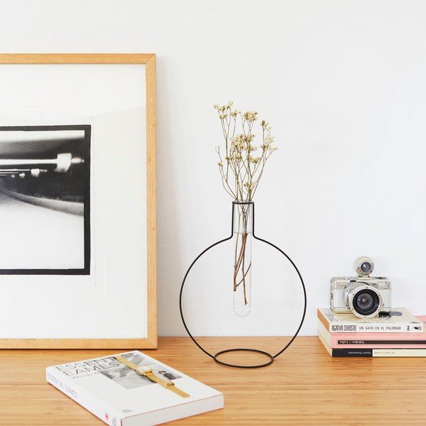 Vază Balvi Silhouette Round, negru-image-1