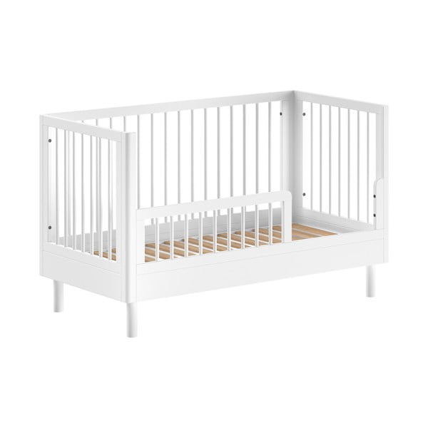 Pătuț alb din lemn de fag 70x140 cm Forrest – Vipack-image-2