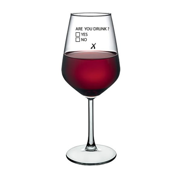 Pahar pentru vin Vivas Are You Drunk, 345 ml