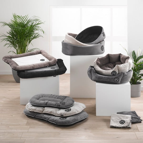 Pat pentru animale de companie maro deschis pentru câini ø 50 cm – Love Story-image-1