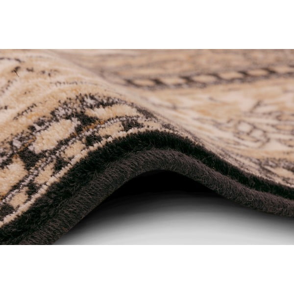 Covor maro deschis din lână 133x180 cm Charlotte – Agnella-image-2