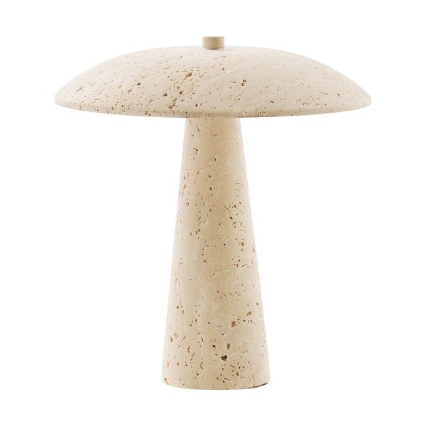 Veioză bej LED din piatră (înălțime 25,5 cm) Consett – House Nordic
