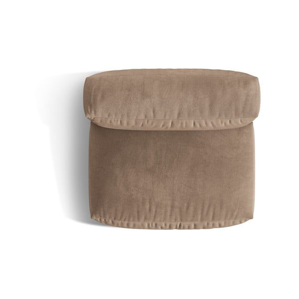 Modul pentru canapea modulară maro deschis cu tapițerie din catifea (de mijloc) Martina – Micadoni -image-3