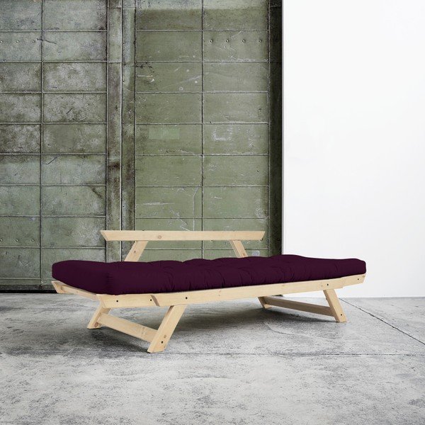 Canapea extensibilă Karup Bebop Natural/Purple Plum-image-3
