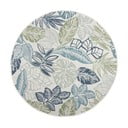 Covor pentru exterior și interior verde/albastru rotund ø 160 cm Bella Leaf – Flair Rugs