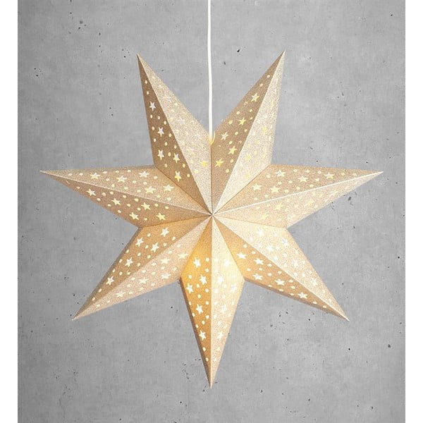 Decorațiune luminoasă aurie ø 45 cm  cu model de Crăciun Solvalla – Markslöjd-image-1