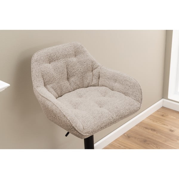 Scaune de bar gri-deschis rotative 2 buc. 109 cm Brooke – Actona-image-2