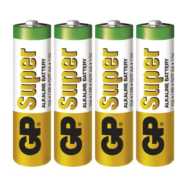 Set 4 baterii alcaline EMOS GP Super AA-image-1