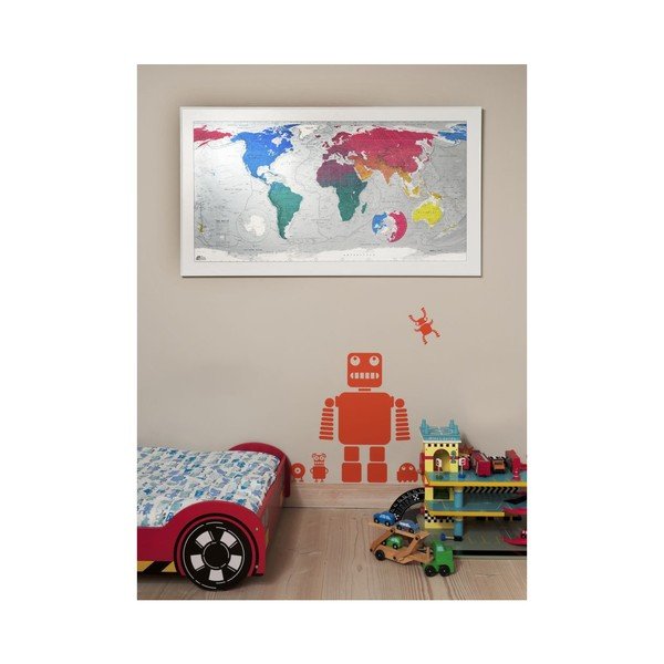 Hartă magnetică a lumii Colour World Map, 130 x 72 cm-image-4