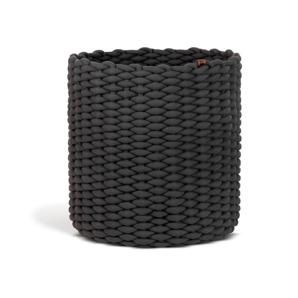 Coș de depozitare din material textil ø 40x40 cm Peach Skin Round XL – Bigso