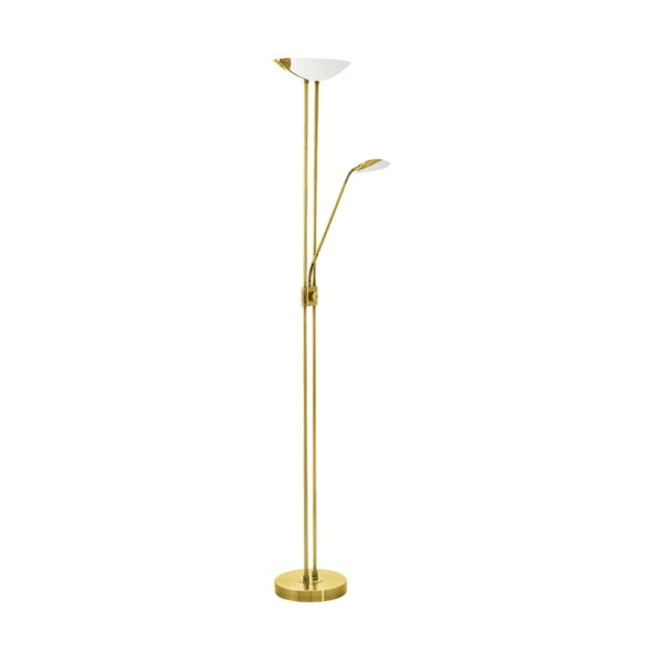 Lampadar auriu LED cu abajur din sticlă (înălțime 180 cm) BAYA LED – EGLO
