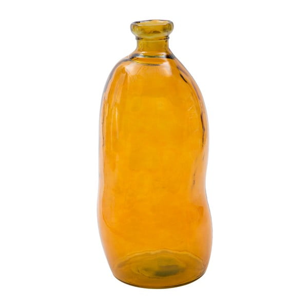 Vază din sticlă reciclată Mauro Ferretti Bot, 73 cm, portocaliu