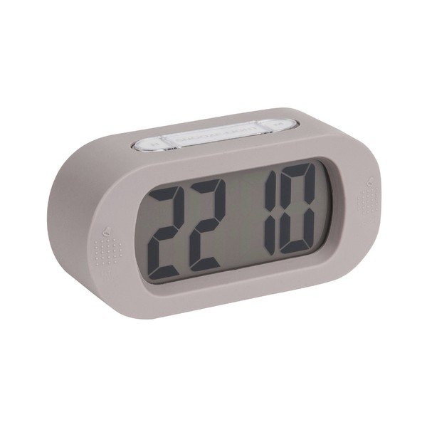 Ceas cauciucat cu alarmă Karlsson Gummy, gri-image-1