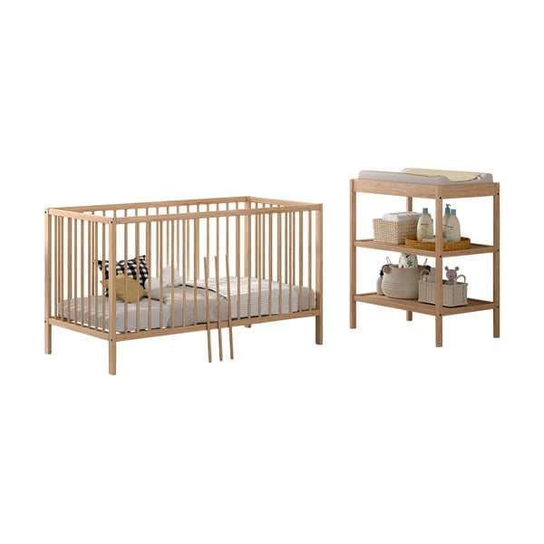 Set de mobilă pentru copii 2 buc. din lemn de fag Dino – Vipack