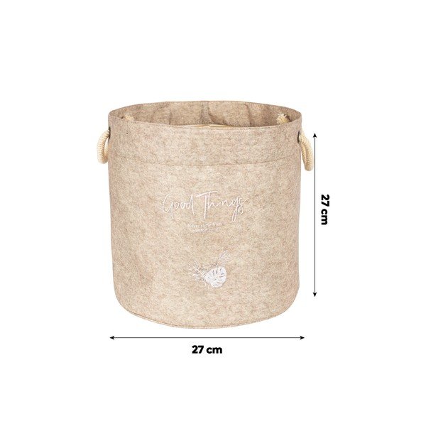 Coș de depozitare din material textil – Mioli Decor-image-1